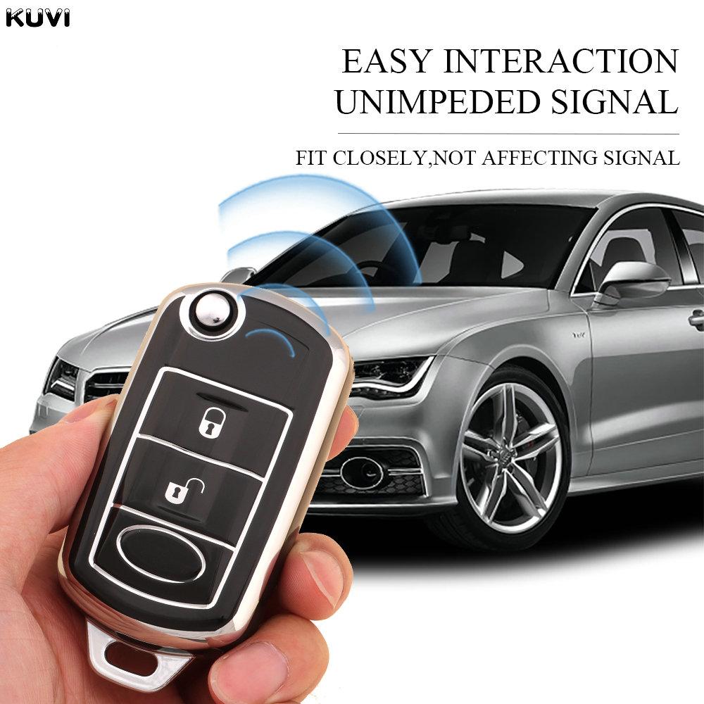 New TPU Car Flip Key Case Cover Shell For Land Rover Range Rover Sport LR3 Discovery 3 3 Buttons Portected Fob Bag Accessories