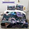 Cartoon Pattern Bedding Quilt Set Quilt Cover Pillowcase Home Decoration Birthday Gift (1 * Duvet Cover + 2 * Pillowcase, Without Core)