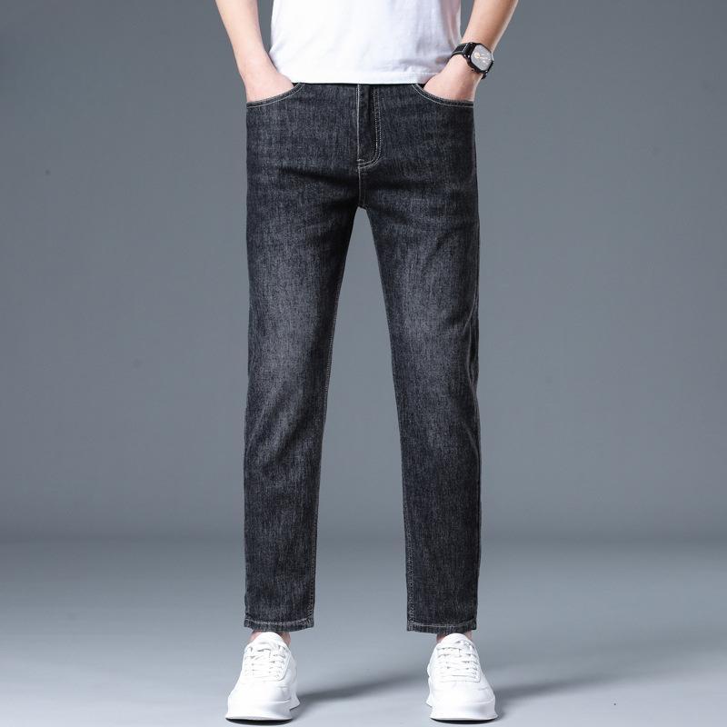 

New Slim Jeans Men s Stretchy Slim Feet Casual Pants 38