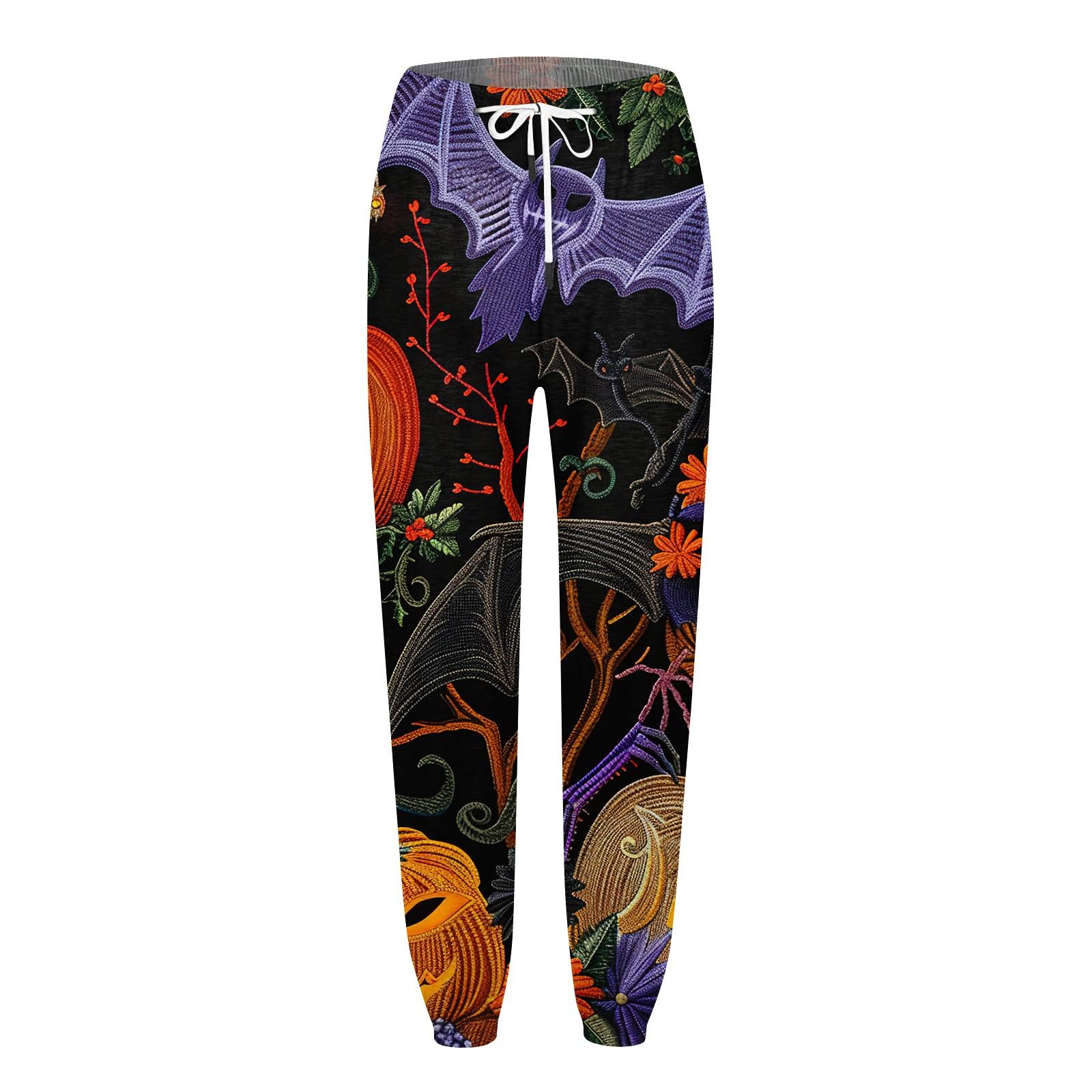 Женские модные спортивные повседневные спортивные штаны с карманами и шнурком с принтом — фото 4