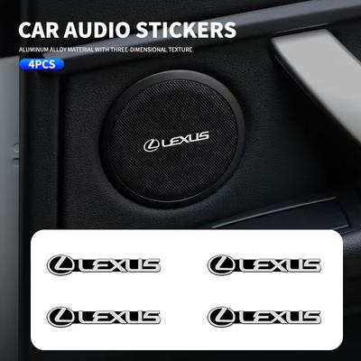 New Car Audio Decorate 3D Aluminum Badge Emblem Sticker For F SPORT GX460 Ct200h IS250 ES 220D IS200 Fsport GS GX IS LS