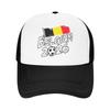 Belgium Belgian Flag Soccer Casual Sun Hats For Unisex Spring  Outdoor Sport Baseball Cap Fitted Retro High Quality Hip Hop Hats