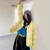 Puff sense crew neck down jacket women's winter new product small age reduction warm white duck down short bread