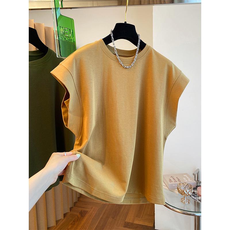 Women's Puff Sleeve Short-Sleeve T-shirt, New Summer Loose Fit, Versatile Basic for Students, Trendy Style Outerwear