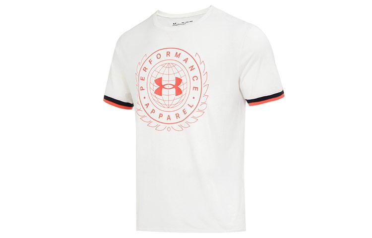 Under Armour Drop Shoulder Sleeve T Shirt Men s White 1361665-112 XXL