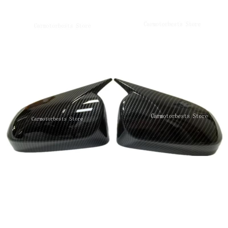 Car Rearview Side Mirror Cover Fit For Toyota Camry Corolla Avensis Auris 2014-2018 Wing Cap Rear View Case Trim Carbon Fiber