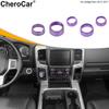 Headlight Lamp Switch Center Console Knob Ring Trim For 2013-17 Dodge RAM Purple