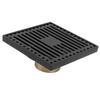 Floor Drain Highgrade Antique Shower Drain with Filter for Kitchen Bathroom Balcony Black(Shallow