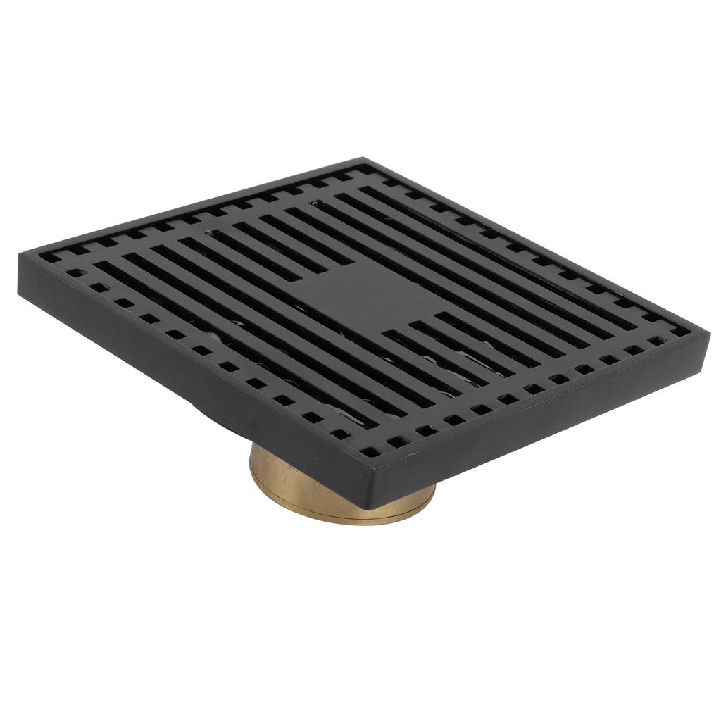 Floor Drain Highgrade Antique Shower Drain with Filter for Kitchen Bathroom Balcony Black(Shallow