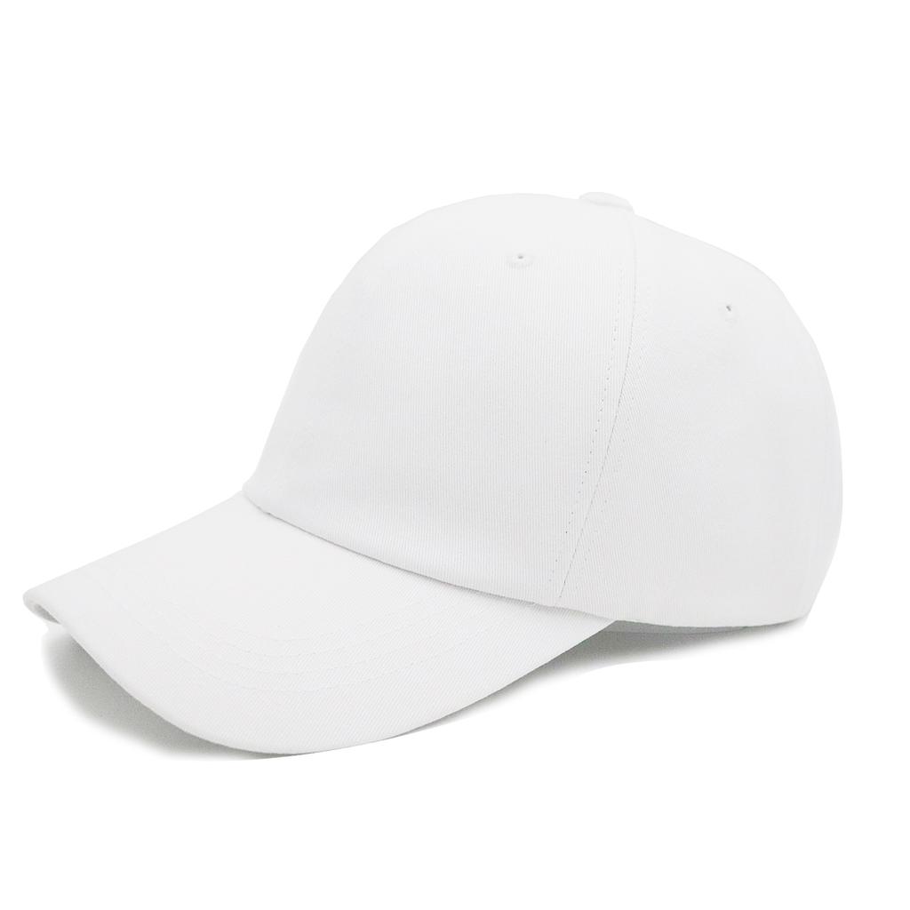Seutaendeueob Plain White Ball Cap (Regular Fit)