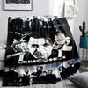 1PC Rammstein Band Print Flannel Blanket, High Quality All Seasons, Home Decor, Warmth and Comfort, Perfect for Christmas Gifts