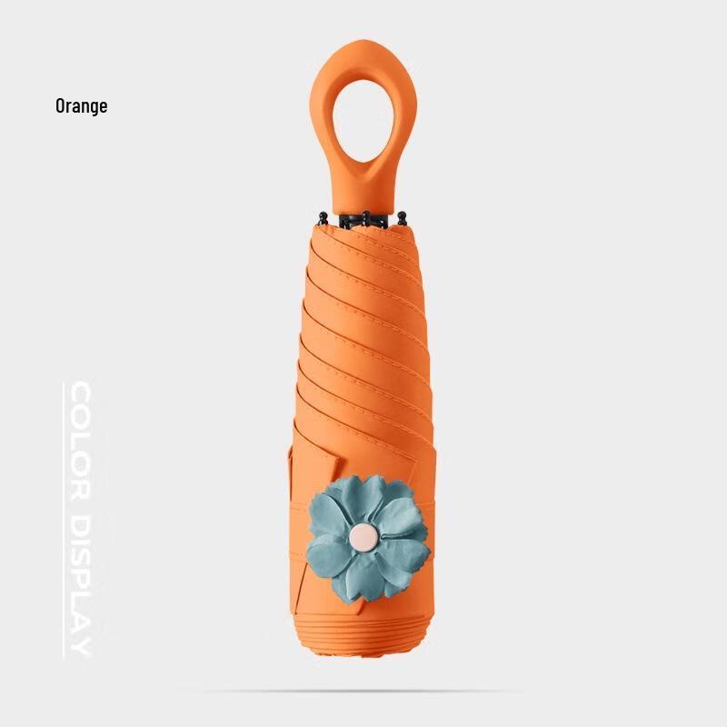 Flower Ring Mini UV Protection 5-Fold Sun Rain Umbrella