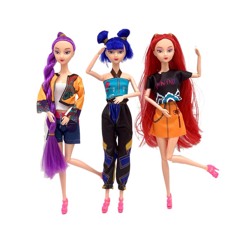 Anime Kpop Demon Hunters Witch Hunter Group High Appearance Glue Doll Doll Girl's Heart Decorative Doll Holiday Gifts