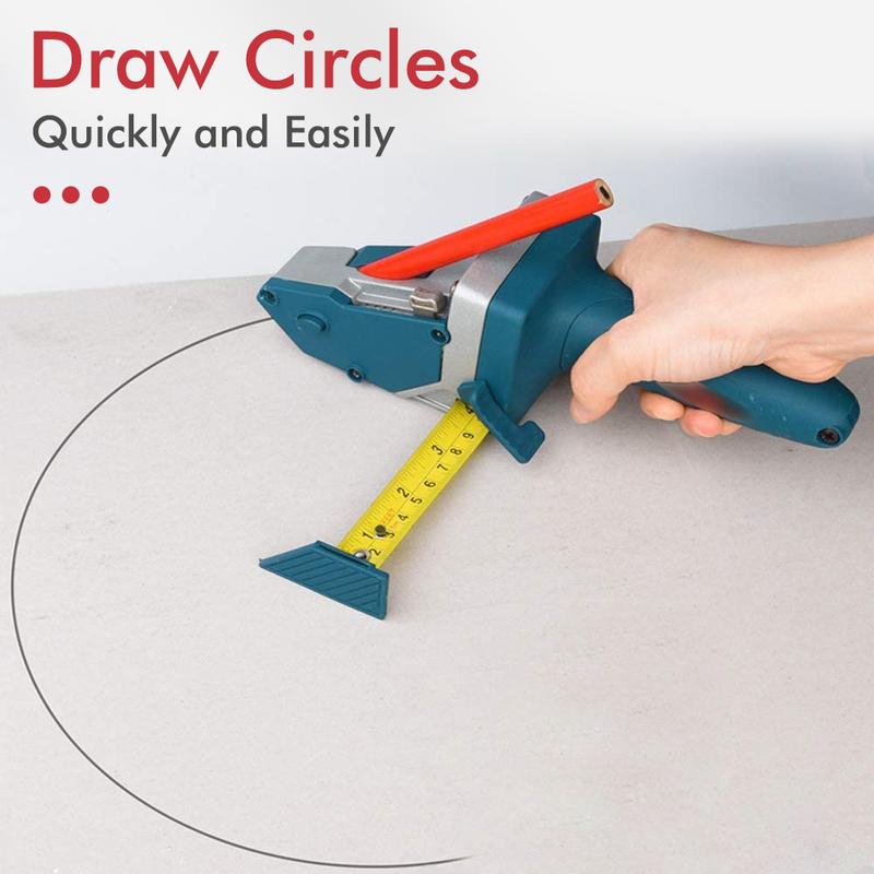 Woodworking Gypsum Board Cutting Tool Manual Cutting Scriber Drywall Cutting Tools with Tape Measure Blade
