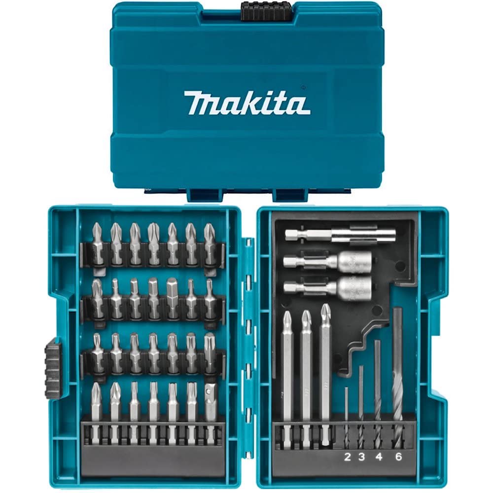 

Набор из 38 бит для ударного шуруповерта Makita с шестигранным хвостовиком 9 мм, в комплекте чехол 6,35 мм B-54106 [Товар]