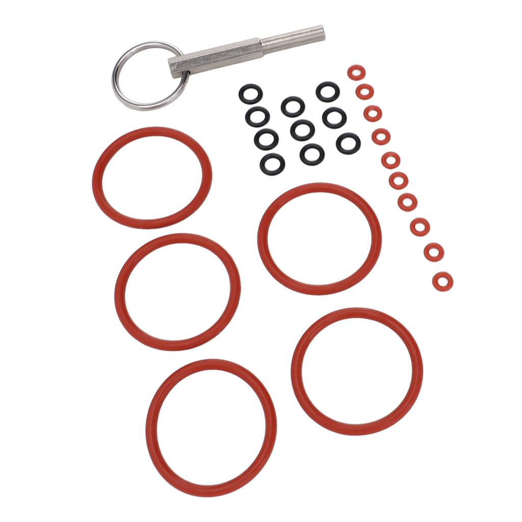 25PCS Kaffeemaschine Dichtungssatz Silikon O Loop Ersatz mit Reparaturwerkzeug für Kaffee Mac