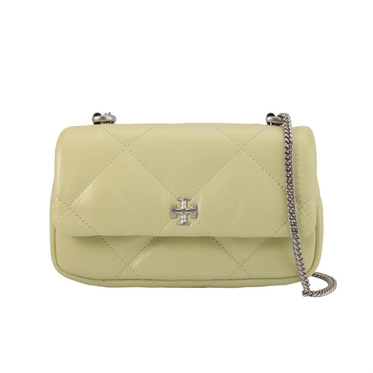 

Tory Burch Kira Chain Shoulder Bag Flap Closure Mini Women shoulder bag Pear-Green 154710-300 Pear Green
