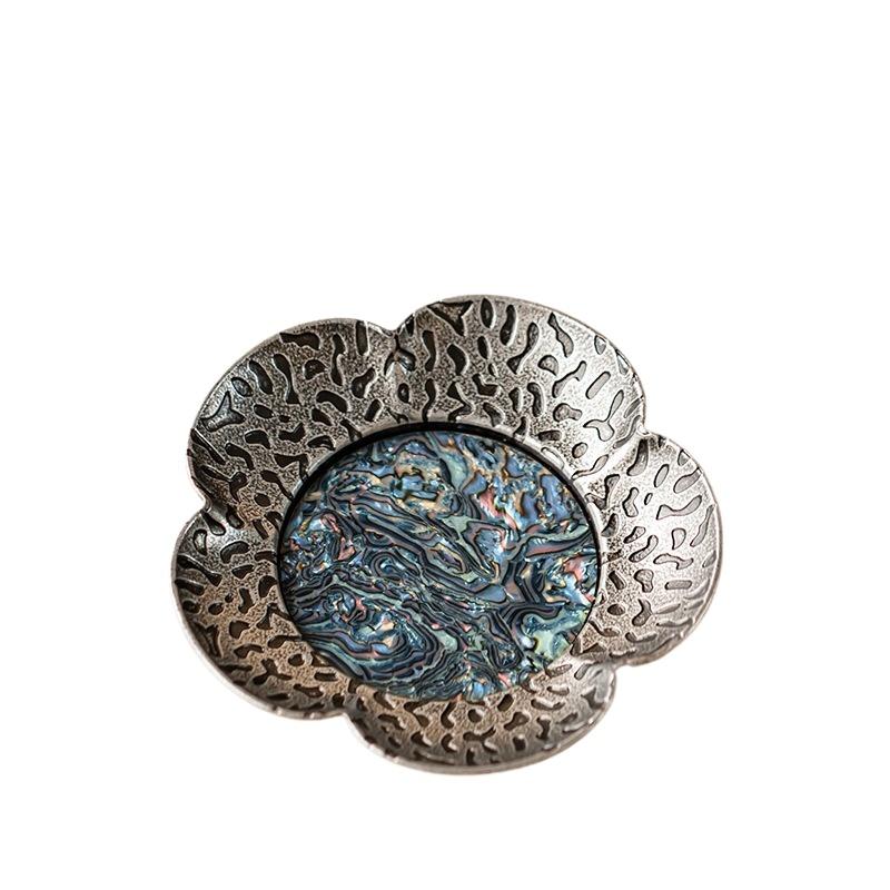 Thermal insulation pad, retro tea tray, light luxury, high-end sense, non-slip tea set, household thermal insulation pad