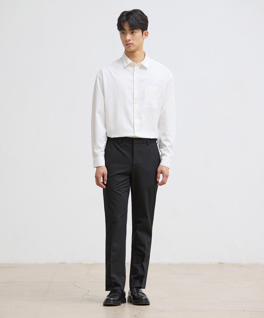 STCO Urban Essential Wool Blend Slacks_Black (Straight Fit)_Spawz11Csb