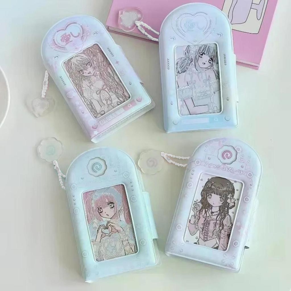 3 Inch 32 Slots Photo Album Collector Book Photocard Holder Card Holder Sweet Square Hollow INS Cartoon Album Cards Binder