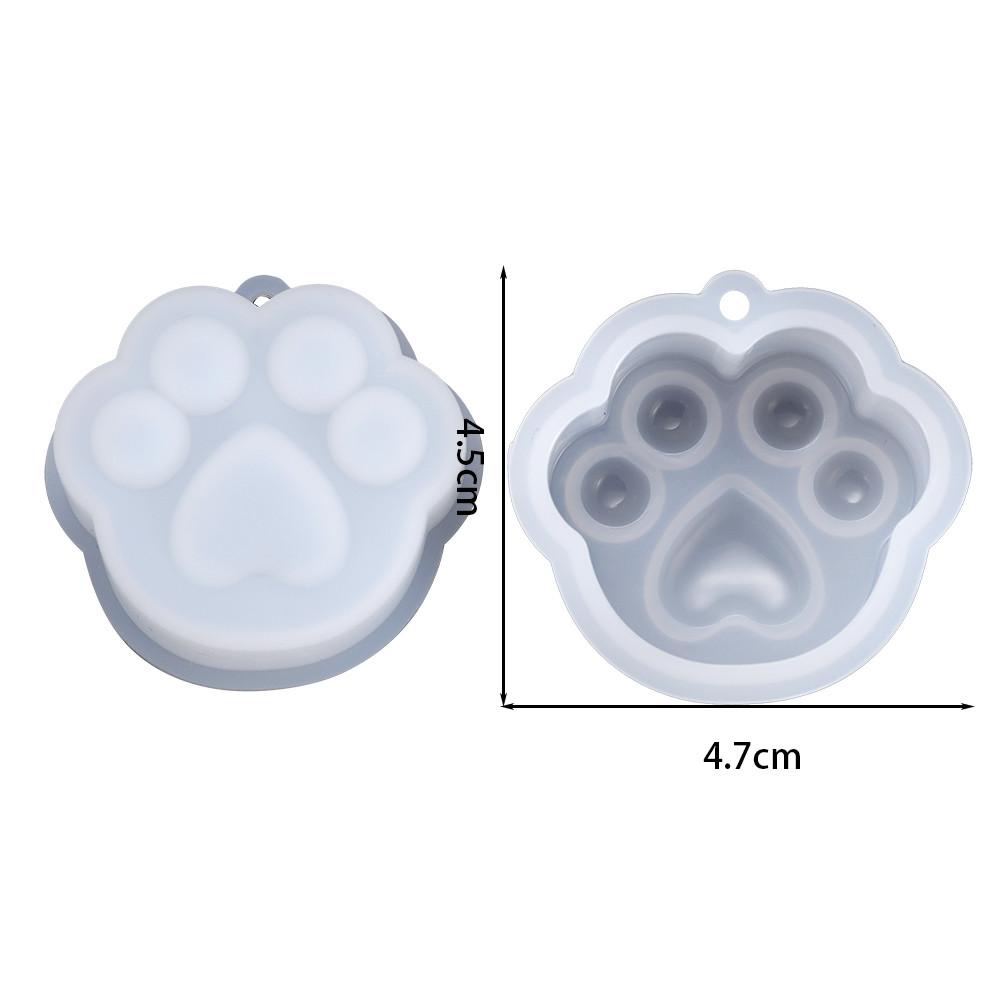 Cat Paw Pendant Silicone Mold Keychain Pendants Epoxy Resin Molds for DIY Epoxy Resin Crafting Mould Jewelry Making Crasfs