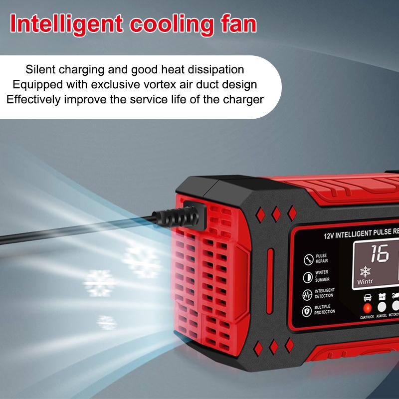 Battery Repair Lcd Display 6A 12V Intelligent Car Battery Charger Car And Motorcycle Battery Charging Unit Lead-Acid
