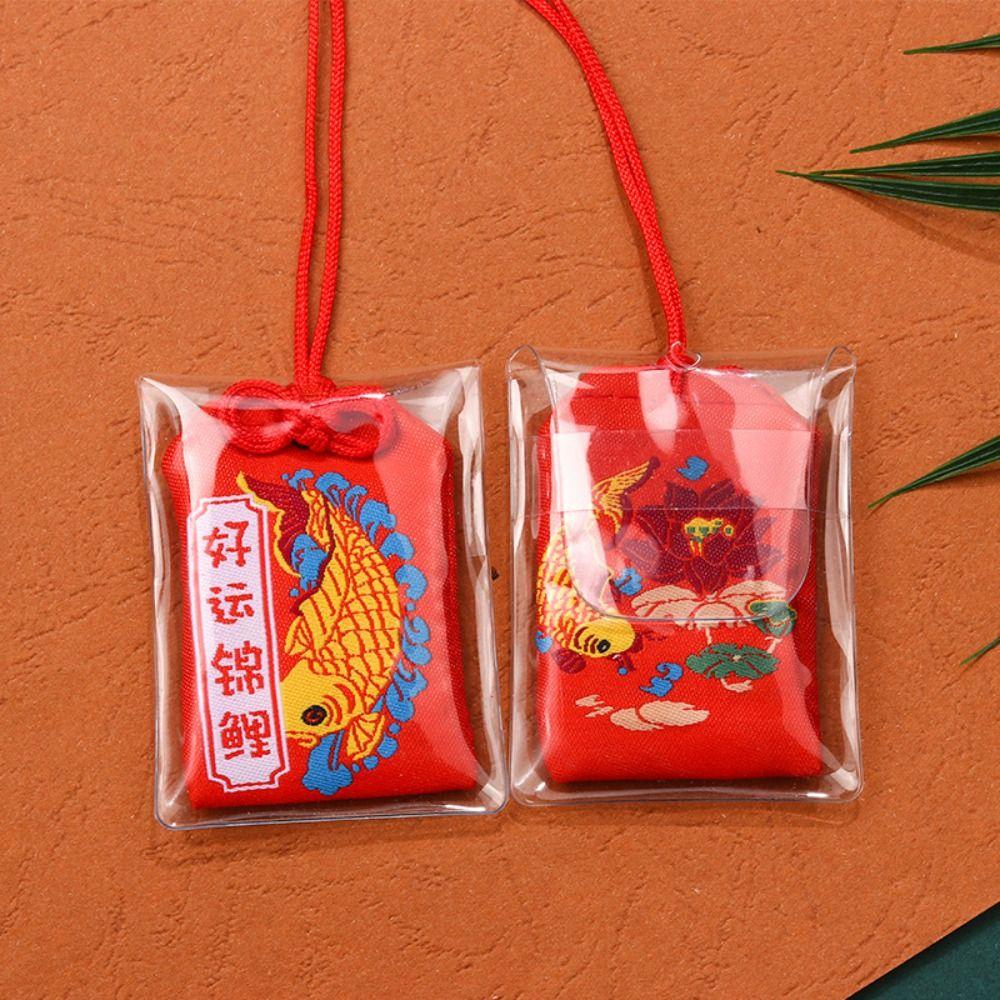 Portable Empty Japanese Prayer Omamori Pray Fortune Beauty Health Safety Mini Wealth Bag Amulet Guard Pendant Keychain