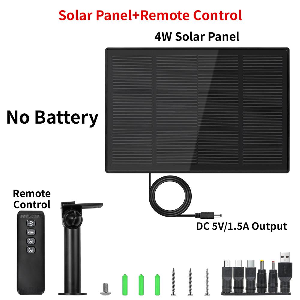 

D4R 4W солнечная панель питания 18000mAh Powerbank солнечная быстрая зарядка IP66 водонепроницаемый 5V выход Micro USB/Type C DC для Wild Camera