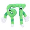 24cm STEAL A BRAINROT Green No.67 Plush Toy Cute House Dolls Game Surrounding Green No.67 Toys Soft Toys for Kids Birthday Gifts