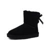 UGG Mini Continuity Bow Fleece Lined Black Women's 1110705-BLK