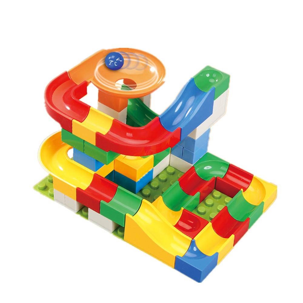 Large Particles Children Scene Building Block Fire Engineering Vehicle Slide Building Block Assembly Toys Boys And Girls Puzzle