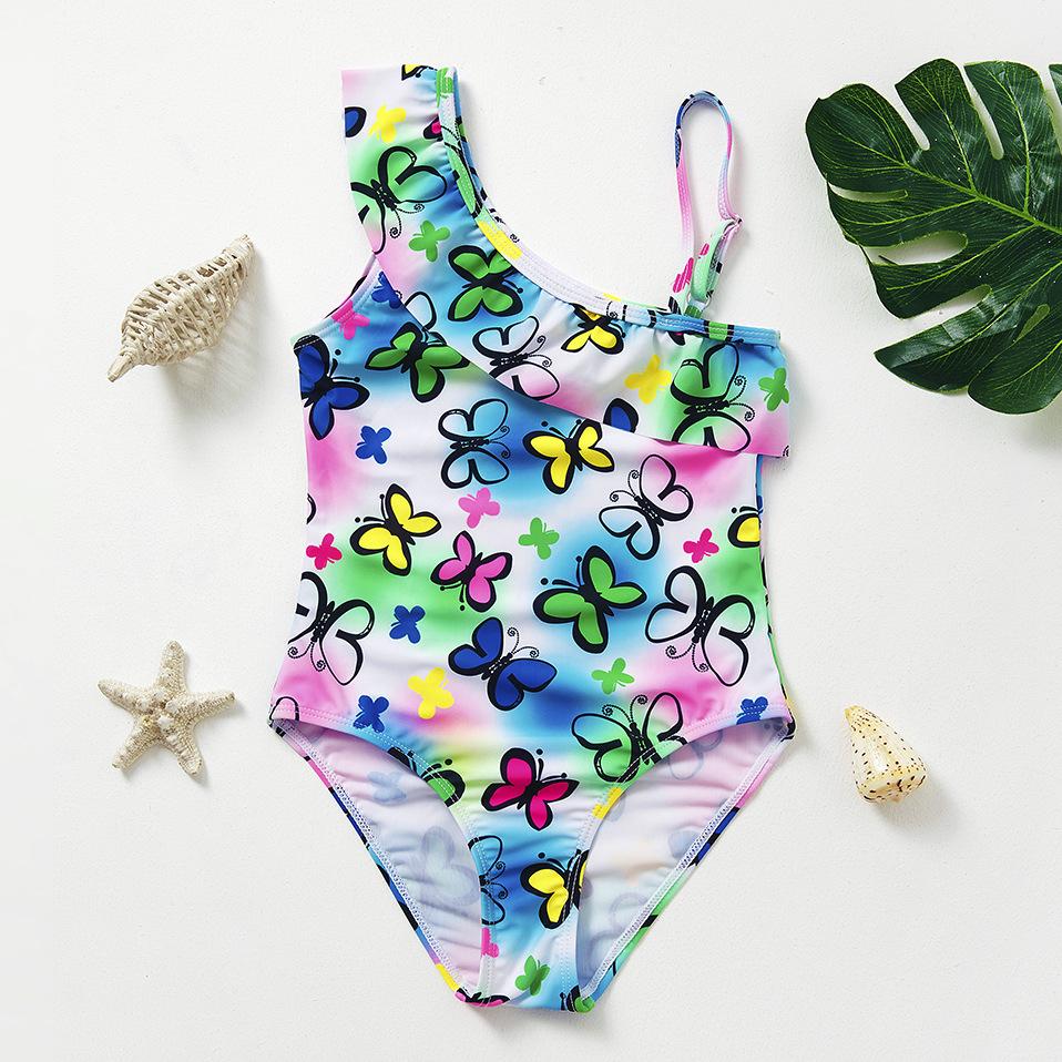 Infant Baby Girls Swimsuit Toddler Sleeveless Mermaid Fish Scale One Piece Swimwear Bikini Children Swimwear Kids Bathing Suit