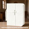 Borsa porta libro di preghiera Custodia per libro in pelle PU con chiusura completa e maniglia per il trasporto per culto, viaggi e uso domestico