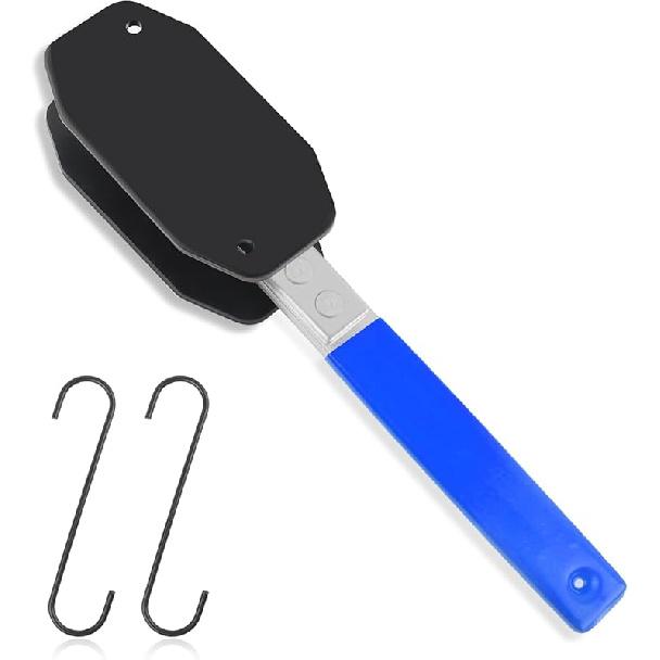 1PCS Brake Caliper Compression Tool + 2PCS Caliper Hanger,360° Swing Brake Caliper Tool for Brake Pad Replacement,Heavy Caliper Piston Compressor