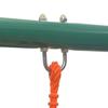 Ensemble de balançoire - vidaXL - 91359 - 3 sièges - Toboggan 183 cm - Acier et plastique
