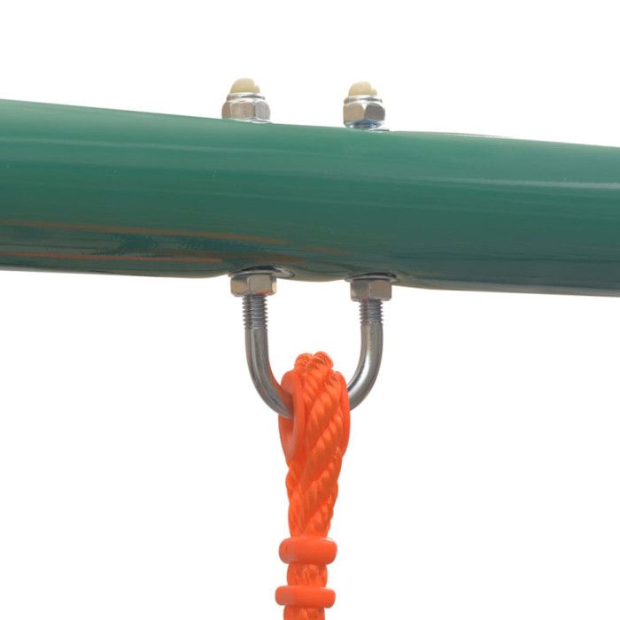 Ensemble de balançoire - vidaXL - 91359 - 3 sièges - Toboggan 183 cm - Acier et plastique