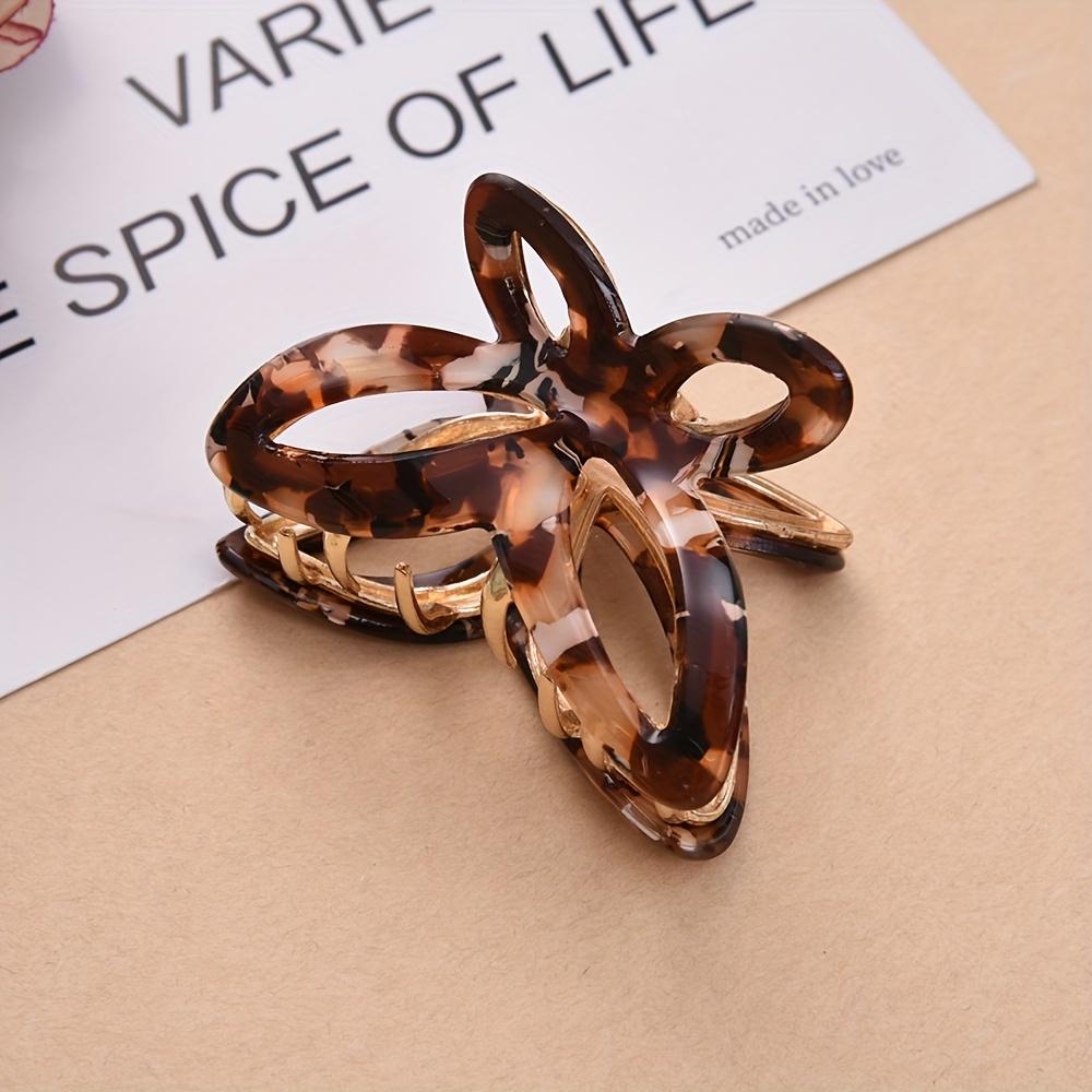 A Stylish And High End Hollow Butterfly Hair Clip Made of Acetate, Perfect for Various Hairstyles, Ideal As a Valentine'S Gift for Your Girlfriend.