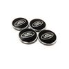 4pcs 63mm Land Rover Emblem Badge Car Wheel Center Hub Caps Black