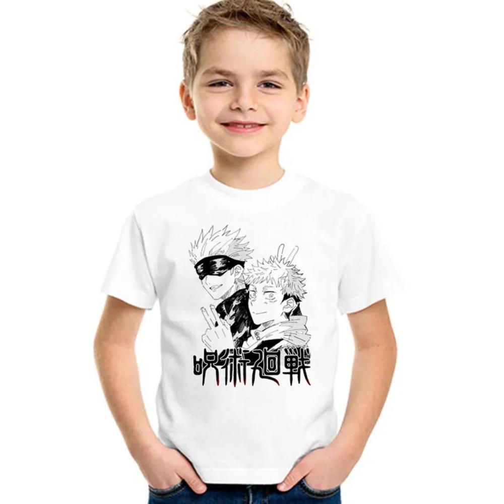 Kids T Shirt Anime Jujutsu Kaisen Cartoon Print Funny Boys T shirt Summer Short Sleeve Baby Girls Clothes Children Tops,HKP5469