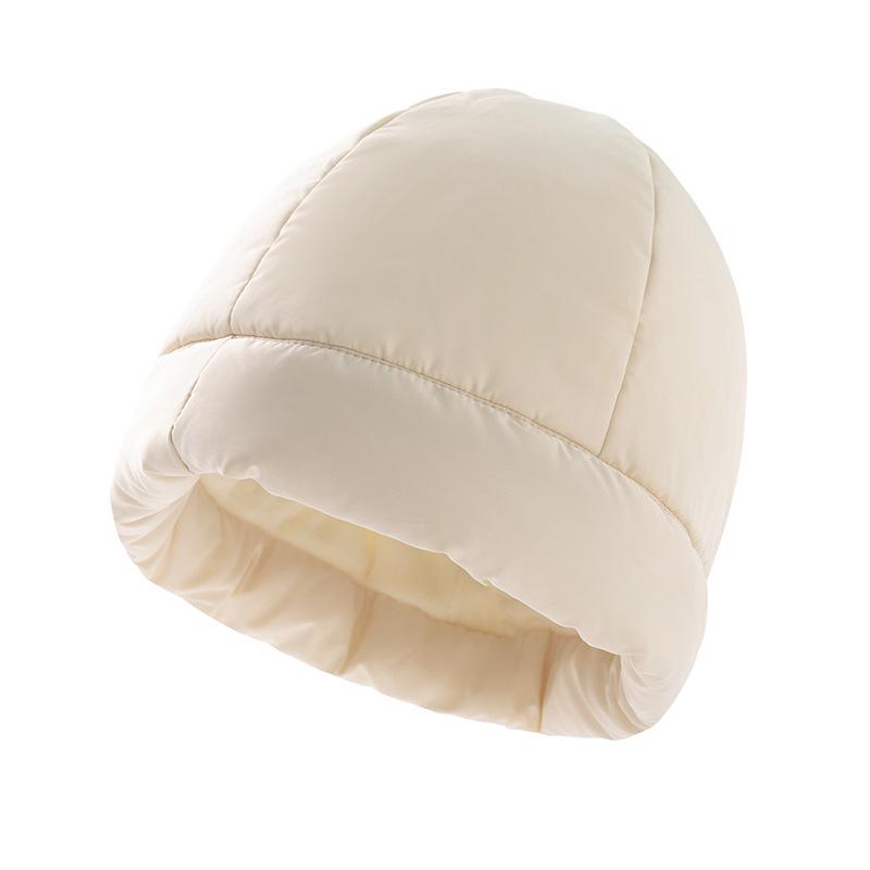 European & American Fleece-lined Windproof Winter Hat - Warm & Thick Feather Velvet Sleep Cap