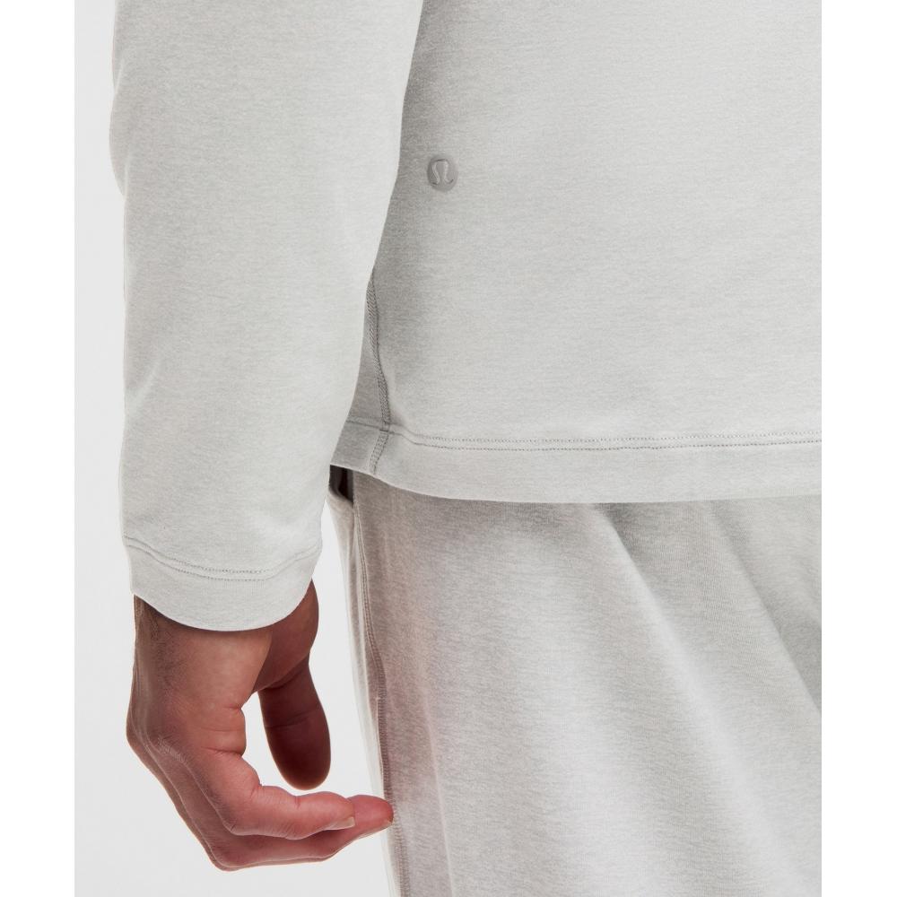 Lululemon Soft Jersey Half Zip Heathered Vapor Heathered Silver Drop