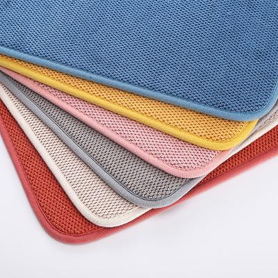 Bulaşık Kurulama Matı Dolap İçi Kurutma Matları Mikrofiber Emici Masa Altlığı Kaymaz Isıya Dayanıklı Drenajlı Kurutma Pedi 30x40cm
