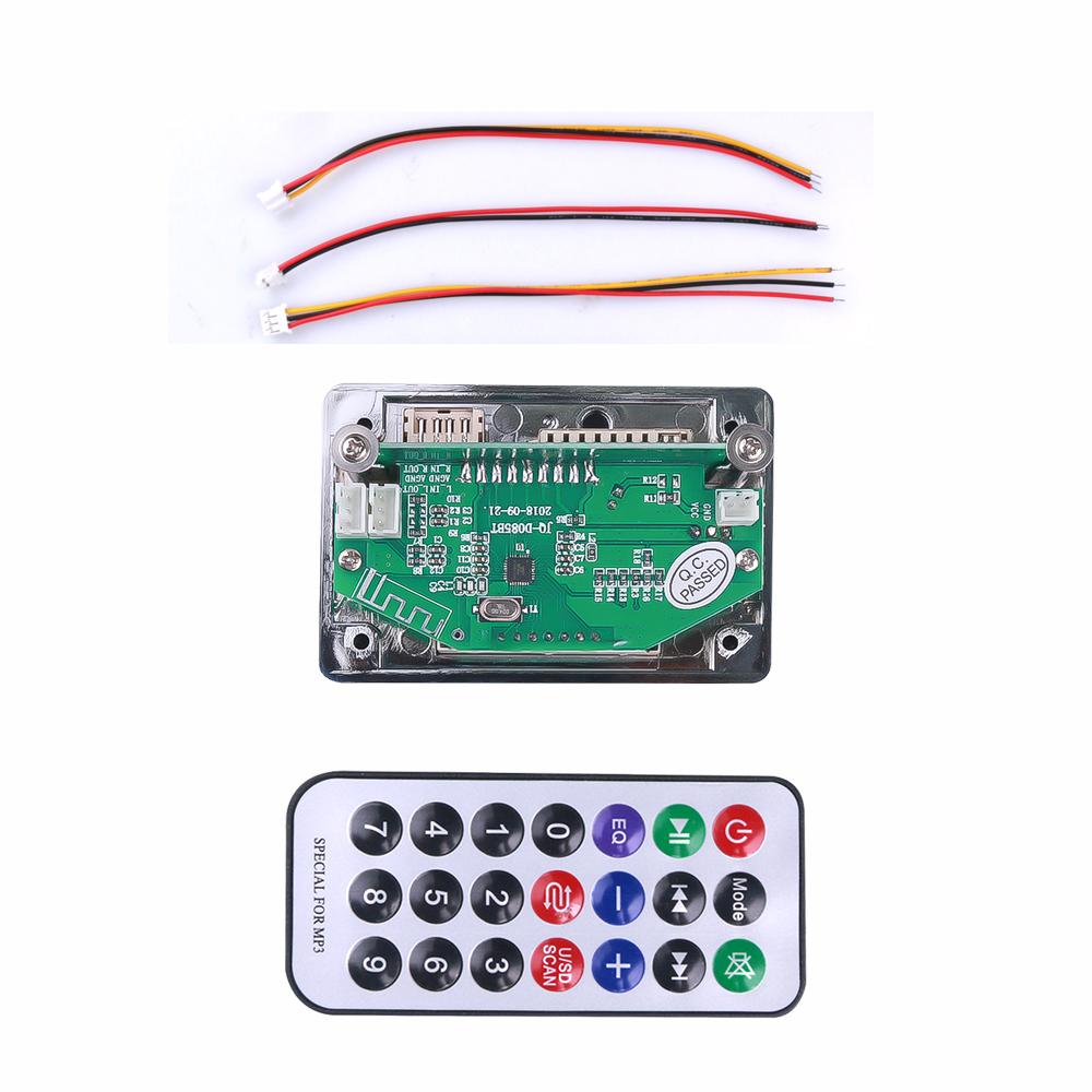 Wireless MP3 Decoder Board Module 5V 12V Hands-free Car USB Player WMA WAV USB FM Aux Radio For Car Integrated Remote Control