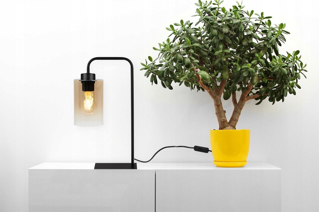 ELEGANT GLASS NIGHT DESK LAMP