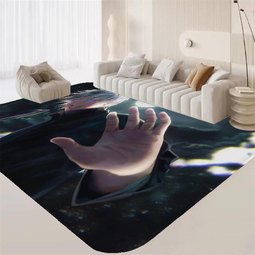 Jujutsu Kaisen Hot Anime Gojo Satoru Raummatten Günstiger Rutschfest Modernes Wohnzimmer Balkon Bedruckter Willkommensteppich