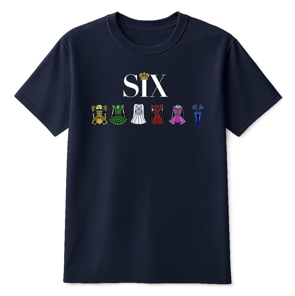 SIX Music TShirt Queens Costume Graphic Broadway Fan Concert Gift 2026 Tour Tee S