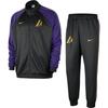 X NBA Collaboration Los Angeles Lakers Color Block Stand Collar Zip Up Jacket And Pants Casual Sports Set City Edition Men Sports Set FZ0320-010