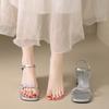 Fashion Designer Summer Thick High Heel Women Sandals Fashion Ladies Outdoor Party Dress Gladiator Sandalias