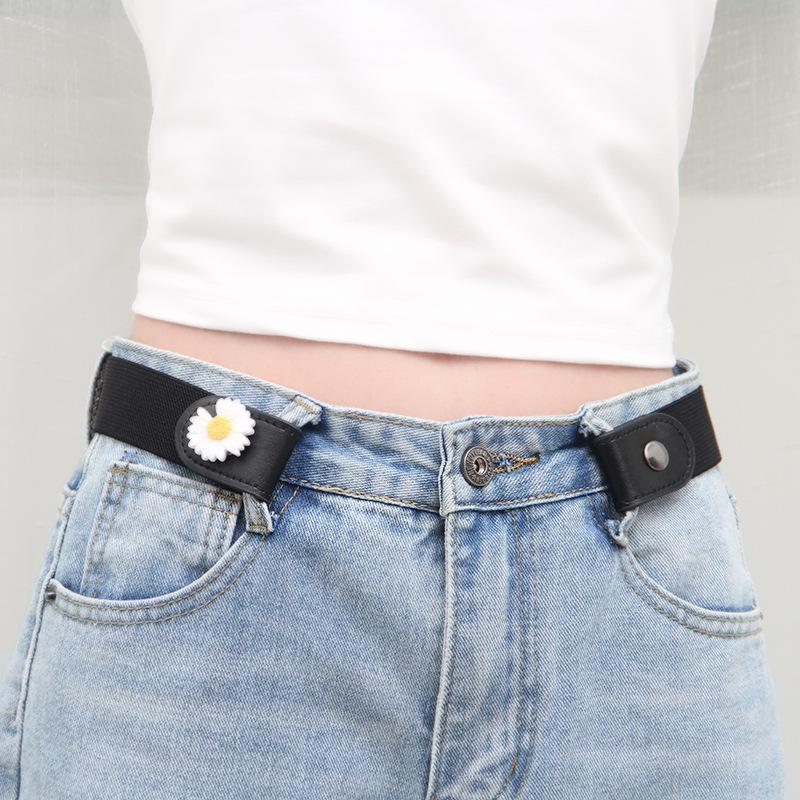 Pásky pro ženy/muže Džíny v pase bez přezky Kalhoty Bez přezky Stretch Pružný pásek v pase pro muže Neviditelný pás Bez vyboulení Bez problémů Pas