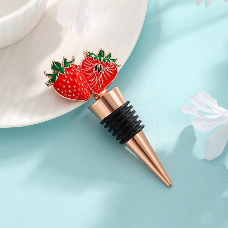 Creative Strawberry Red Wine Stopper Bottle Stopper Wine Preservation Stopper Wedding Party Birthday Gift